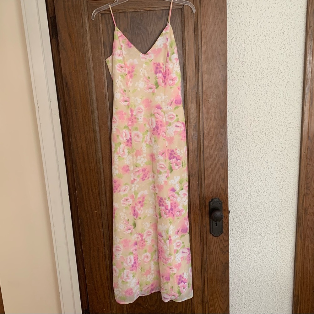 Vintage Cottage Core Floral Maxi Dress